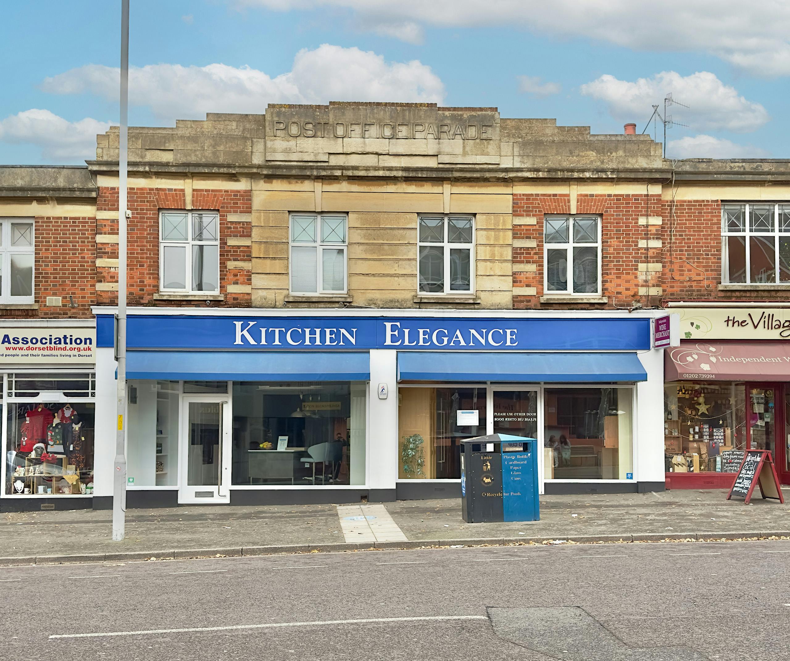 Kitchen Elegance showroom building exterior Ashley Road, Poole